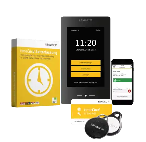 REINER SCT Arrangement timeCard T3 180327 Stundenzettel war gestern! So einfach geht Zeiterfassung